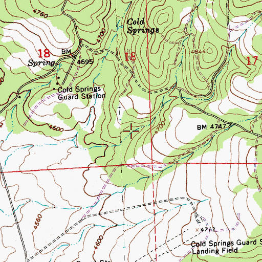 Topographic Map of Connell Reservoir, OR
