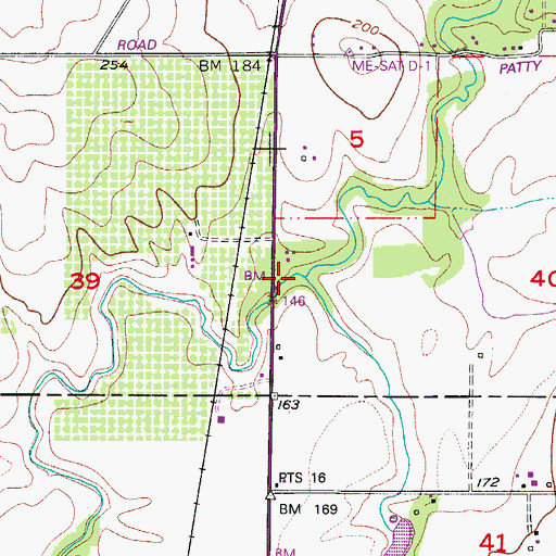 Topographic Map of Athey Creek, OR