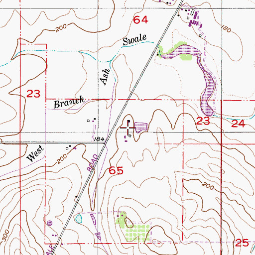 Topographic Map of Stapleton Reservoir, OR