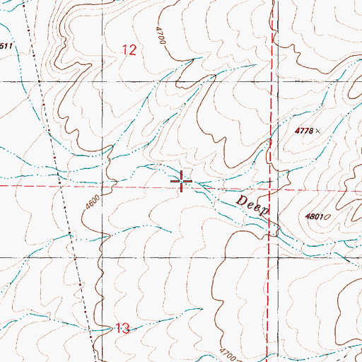 Topographic Map of Pass Creek, OR