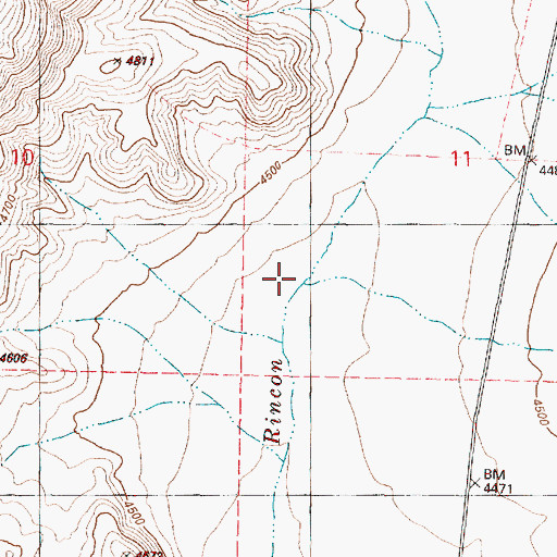 Topographic Map of Deep Creek, OR