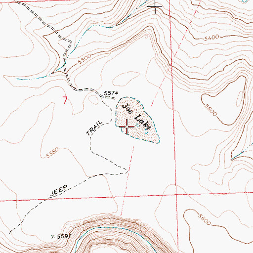Topographic Map of Hickey Waterhole, OR