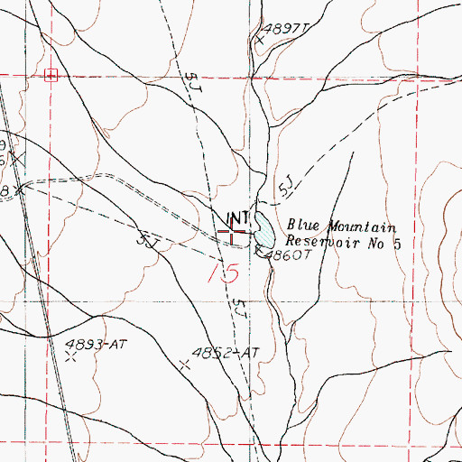 Topographic Map of Horse Corral Creek, OR