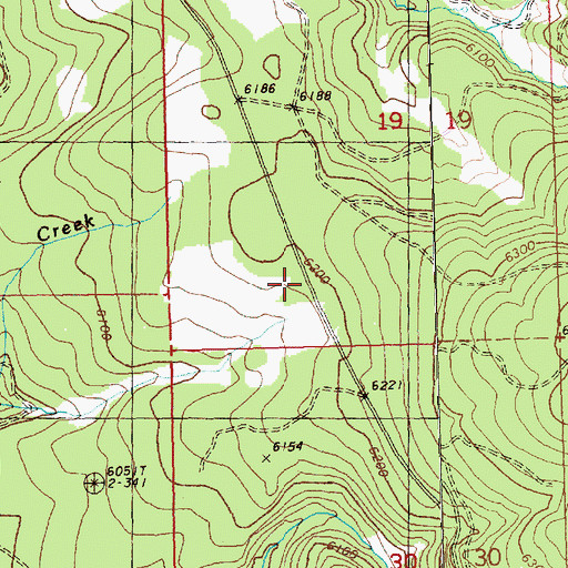 Topographic Map of Cookes Camp, OR