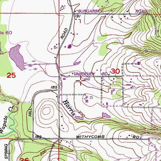 Topographic Map of Nelson Pond, OR