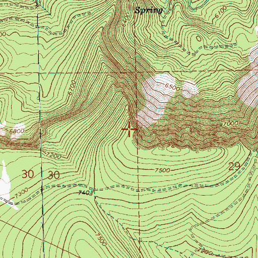 Topographic Map of Slide Mountain Lookout Tower, OR