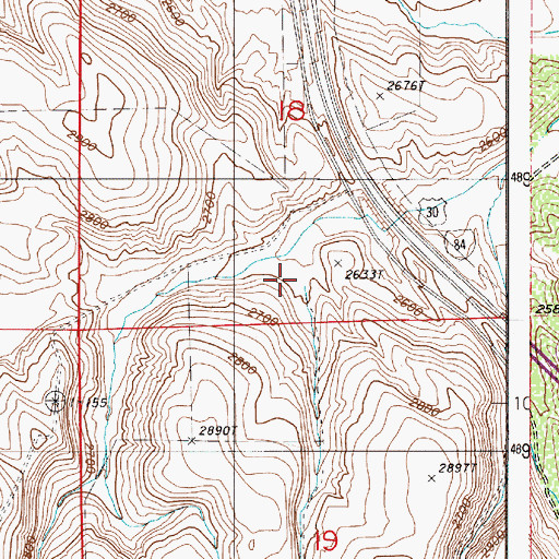 Topographic Map of Trail Gulch, OR