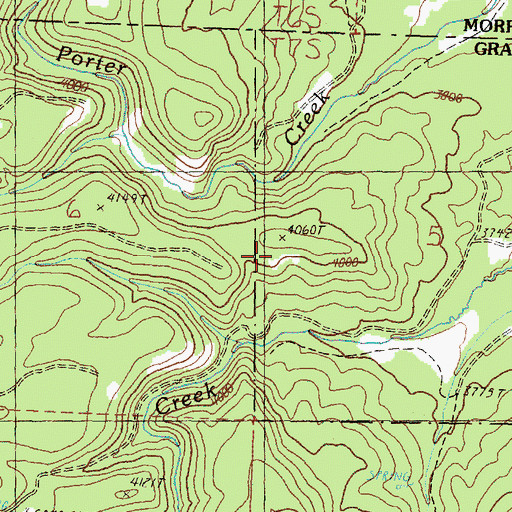 Topographic Map of Gilman Spring, OR