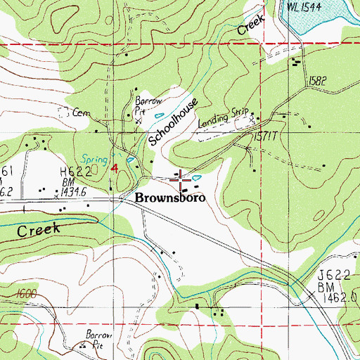 Topographic Map of Woolfolk Reservoir Number Two, OR