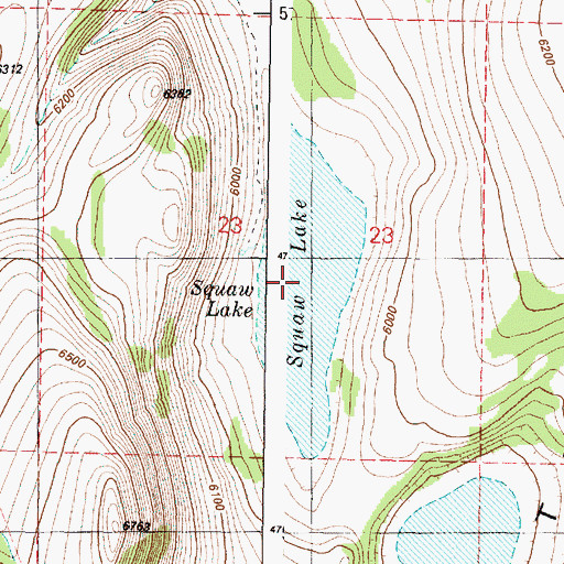 Topographic Map of Puhi-Pane Na-De Lake, OR