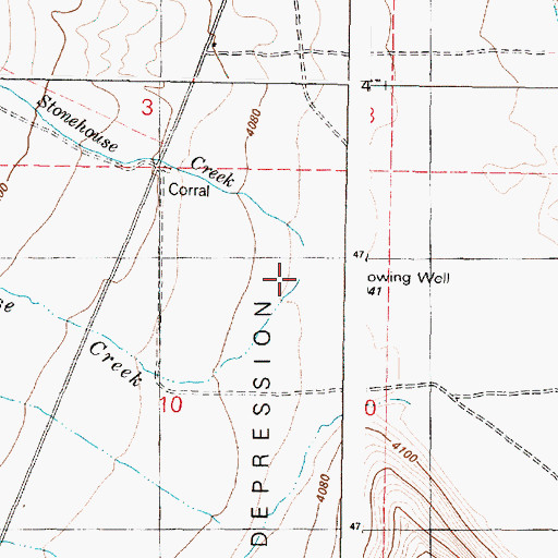 Topographic Map of Little Stonehouse Creek, OR