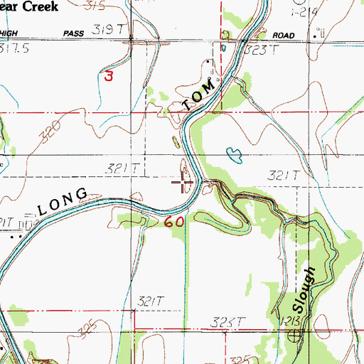Topographic Map of Lingo Slough, OR