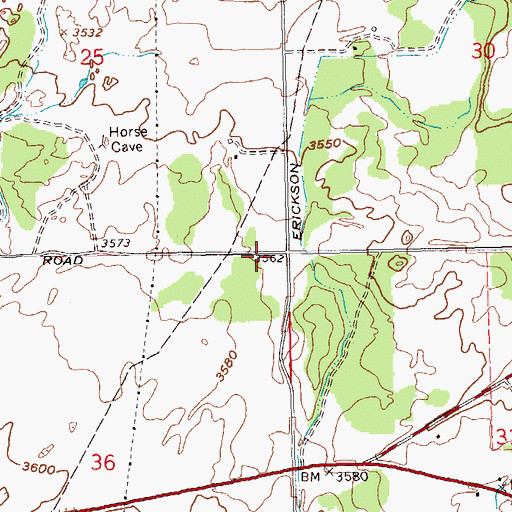 Topographic Map of Mercer (historical), OR