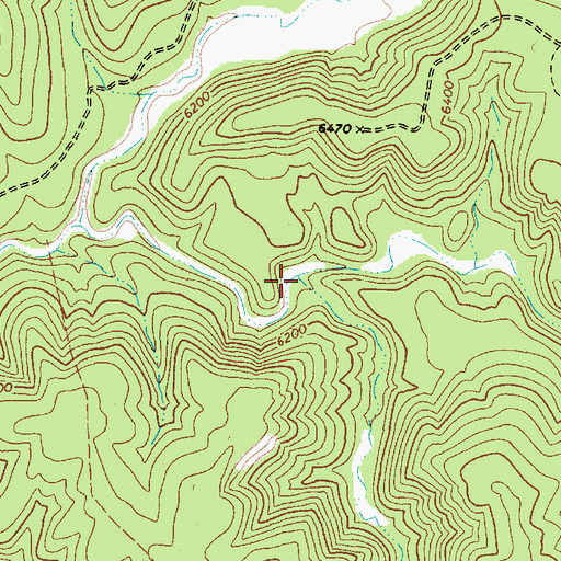 Topographic Map of Beaver Canyon, AZ