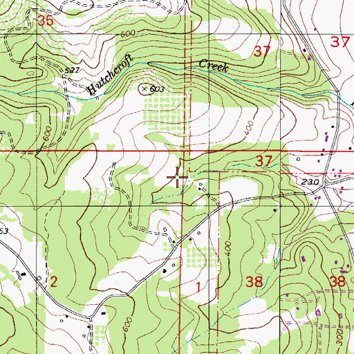 Topographic Map of Vincent Pond, OR