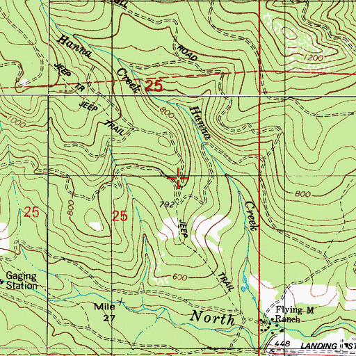 Topographic Map of Tillamook Gate, OR