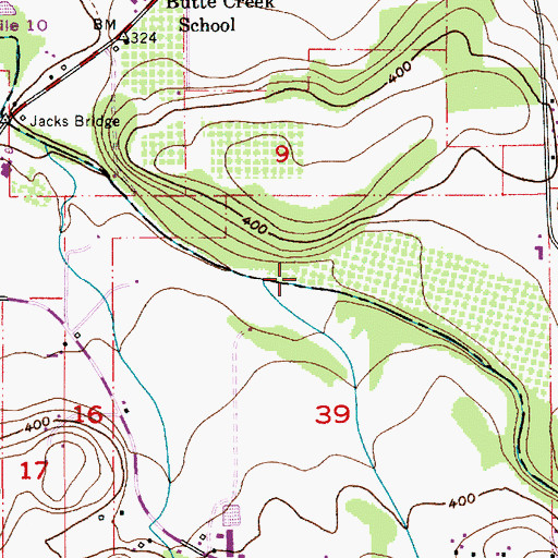 Topographic Map of Hartman Dam, OR
