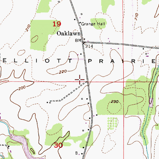 Topographic Map of Harding (historical), OR