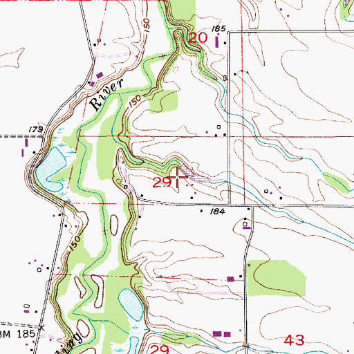 Topographic Map of Beyer Reservoir, OR