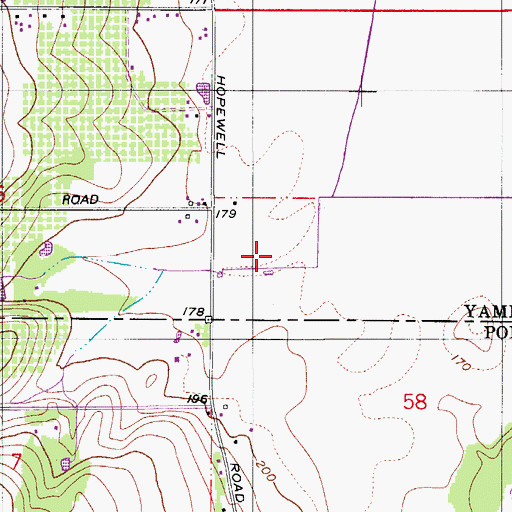 Topographic Map of Nygren Reservoir, OR