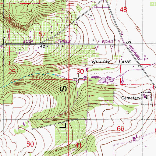 Topographic Map of Polvi Reservoir, OR