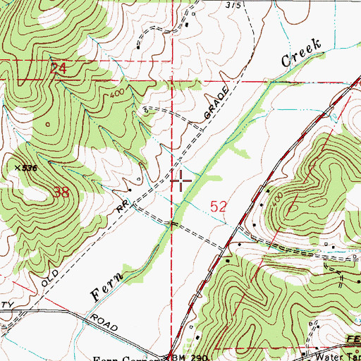 Topographic Map of Oberg Reservoir, OR