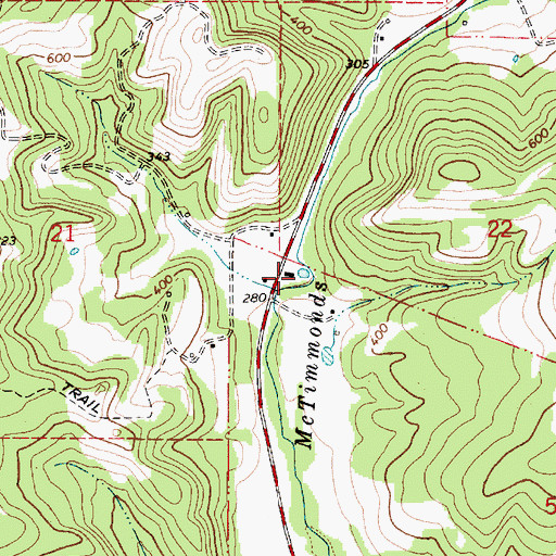 Topographic Map of Maddux Reservoir (historical), OR