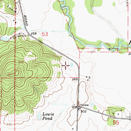 Topographic Map of McGuire Reservoir, OR