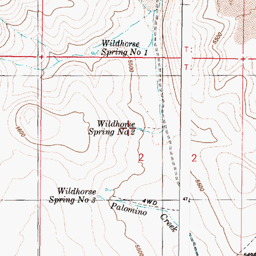 Topographic Map of Wildhorse Spring Number Two, OR