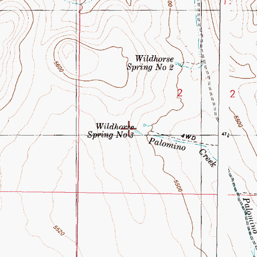Topographic Map of Wildhorse Spring Number Three, OR