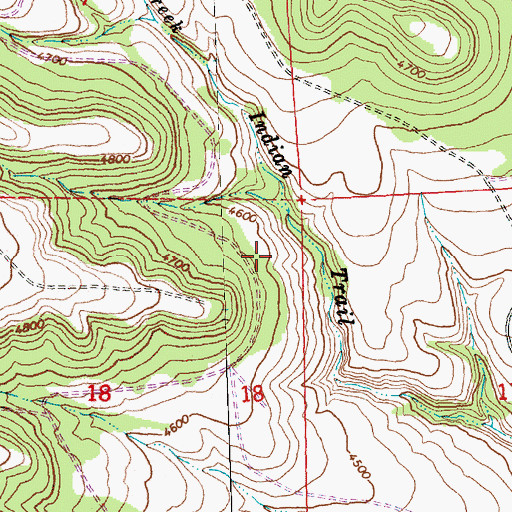 Topographic Map of Fir Tree Spring, OR