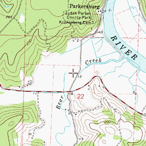 Topographic Map of Richardson Gulch, OR