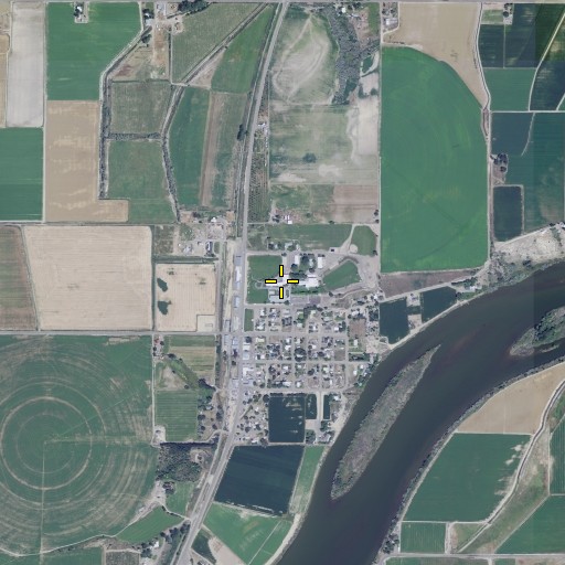 Aerial/Satellite Image of Adrian Elementary School, OR