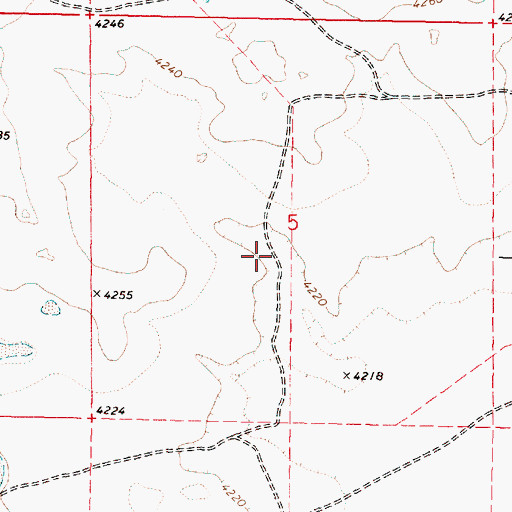 Topographic Map of Dracatos Reservoir, OR