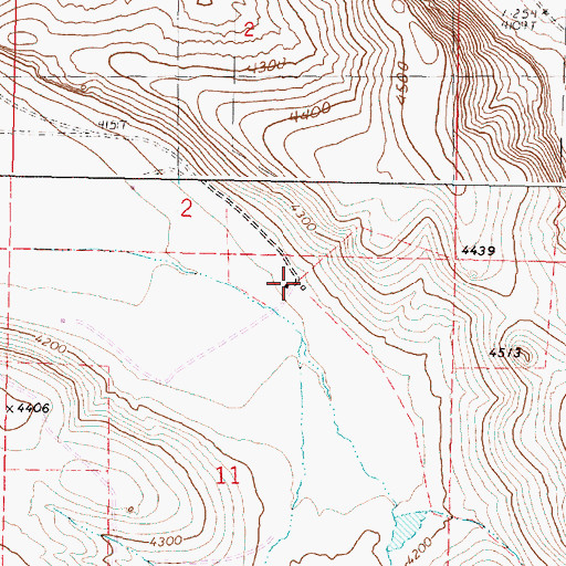 Topographic Map of Davies Ranch, OR