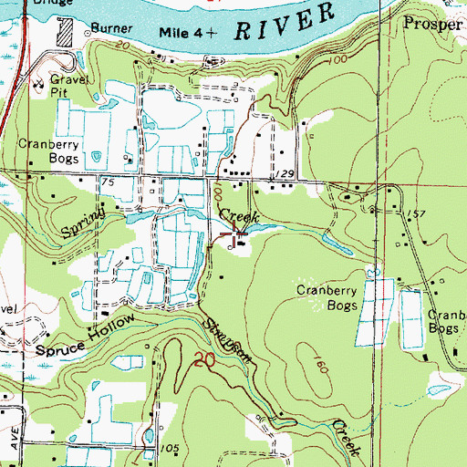 Topographic Map of Winters Reservoir, OR