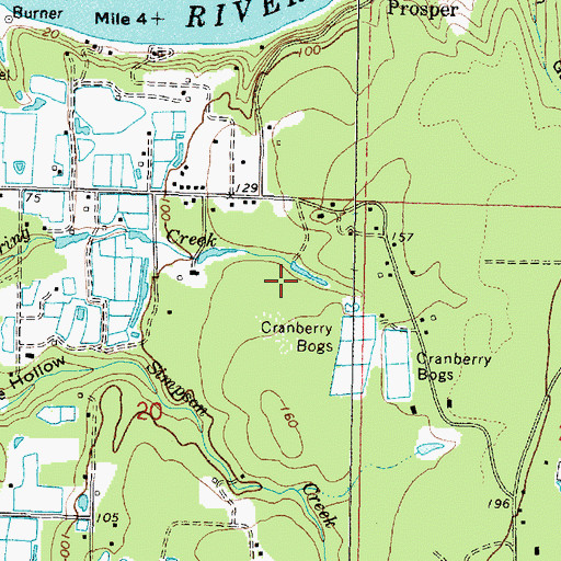 Topographic Map of Spring Creek Reservoir, OR