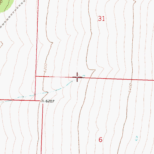 Topographic Map of Rodgers Reservoir, OR