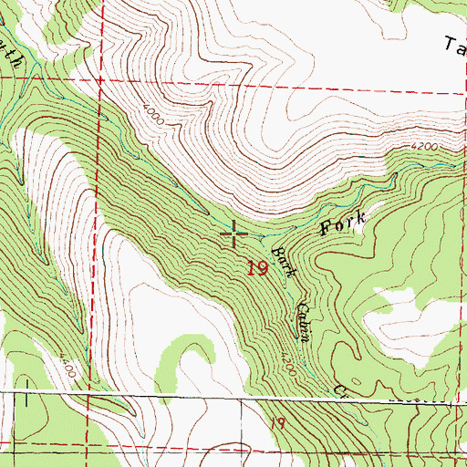 Topographic Map of Bark Cabin Creek, OR