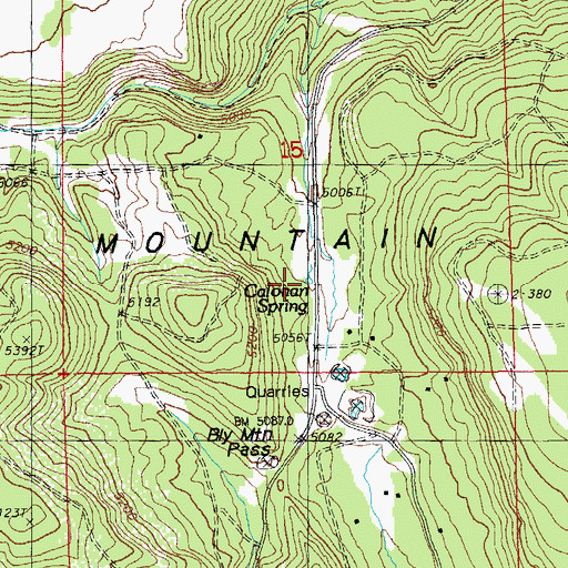 Topographic Map of Calohan Spring, OR