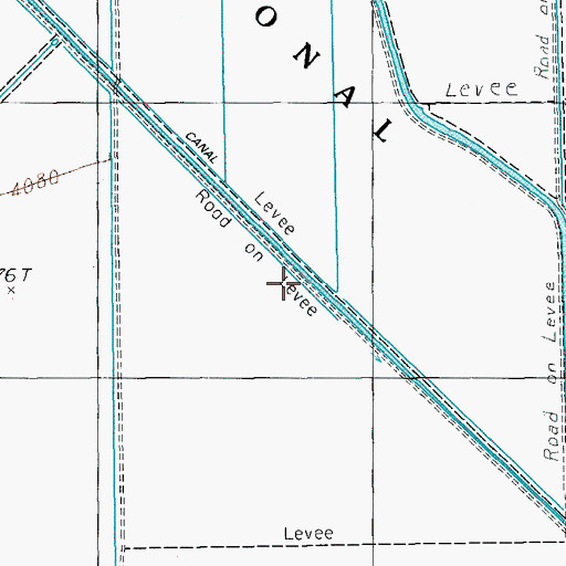 Topographic Map of Center Canal, OR