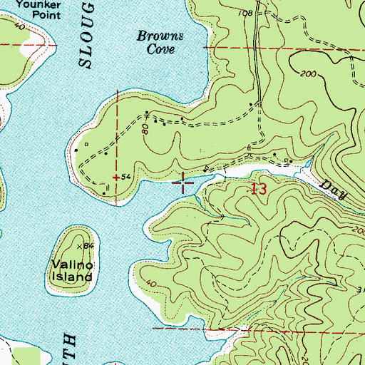 Topographic Map of Day Creek, OR