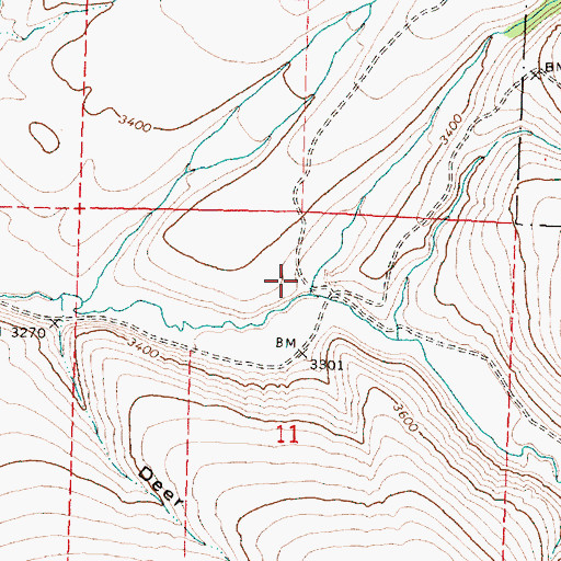 Topographic Map of Duncan Creek, OR