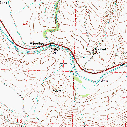 Topographic Map of Flat Creek, OR