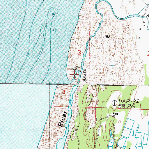 Topographic Map of Fourmile Creek, OR