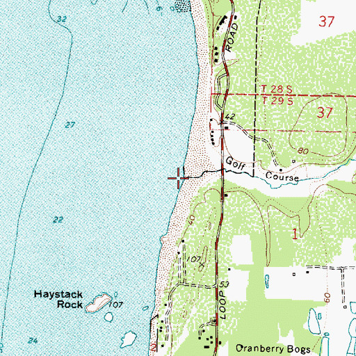 Topographic Map of Johnson Creek, OR