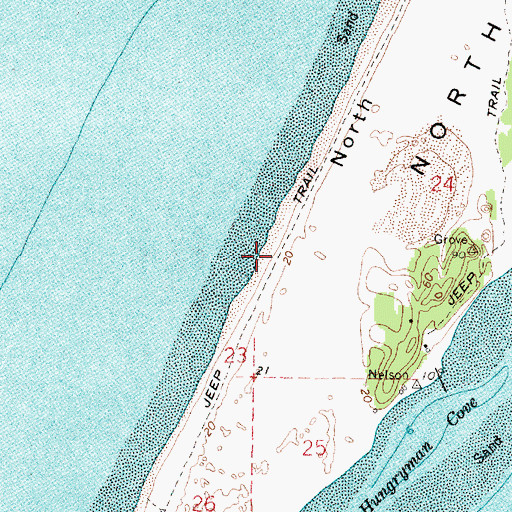 Topographic Map of North Beach, OR