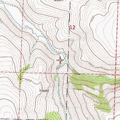 Topographic Map of South Fork Murderers Creek, OR