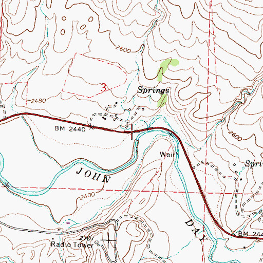 Topographic Map of Stockdale Creek, OR