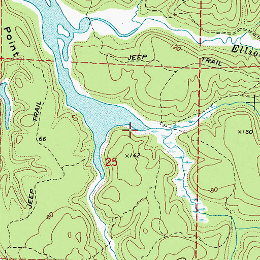 Topographic Map of Talbot Creek, OR